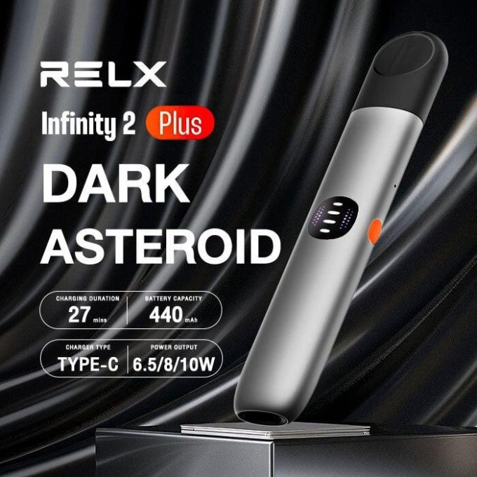 悦刻Relx 原装正品无限2(RELX Infinity2 plus) plus七代杆 灰色(DARK ASTEROID) 海外版（四五六代烟弹通用） - 图片 2