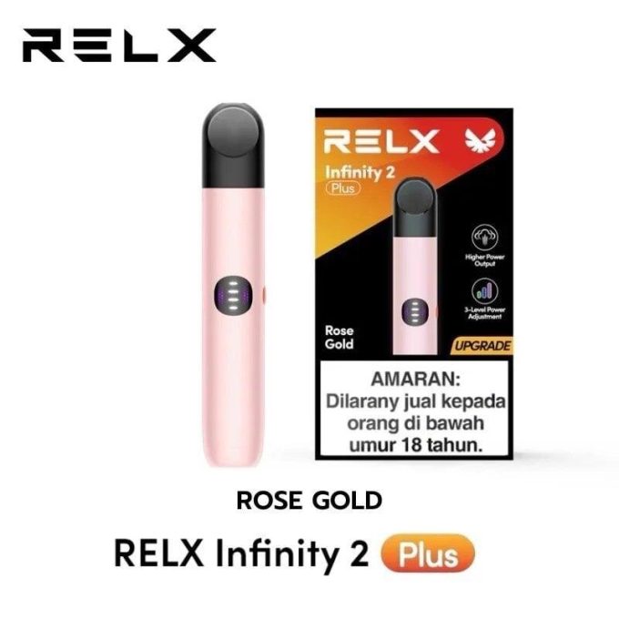 悦刻Relx 原装正品无限2(RELX Infinity2 plus) plus七代杆 粉色 (ROSE GOLD)海外版（四五六代烟弹通用） - 图片 3