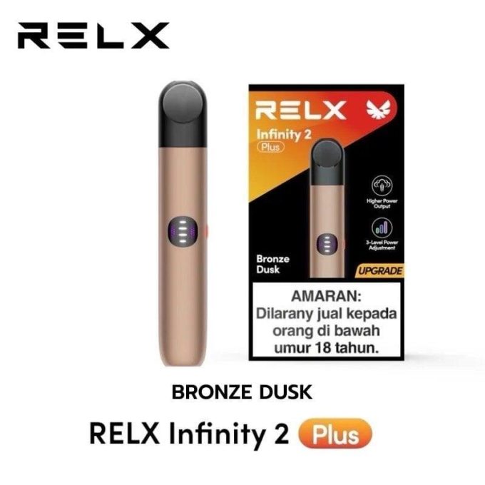 悦刻Relx 原装正品无限2(RELX Infinity2 plus) plus七代杆 咖色(BRONZE DUSK) 海外版（四五六代烟弹通用） - 图片 3