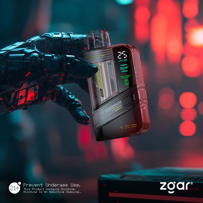 正品冰熊Zgar Supernova 20000口一次性电子烟-可视化烟仓/LED显示屏/可调节火力烟阻 - 图片 5