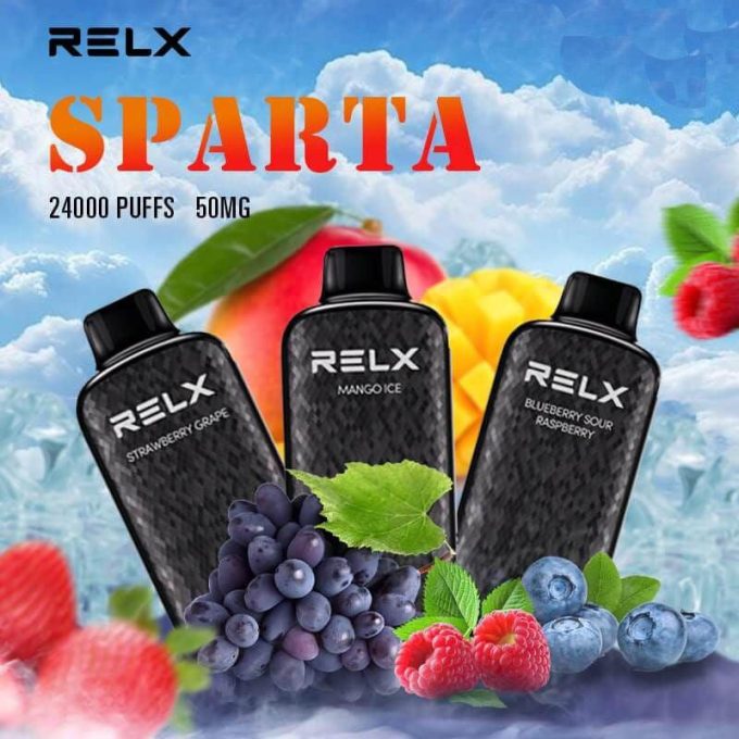 正品悦刻大黑盒斯巴达 RELX Sparta 24000口一次性电子烟-大容量混合果味/智能液晶显示屏 - 图片 2