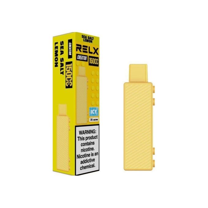 正品悦刻乐高积木RELX Creator海盐柠檬口味Sea Salt Lemon(大容量18000口） - 图片 2