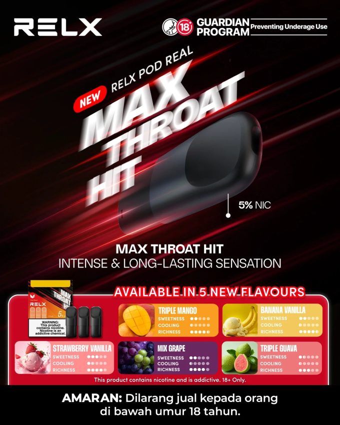 正品悦刻Relx Pod Real马来版击喉系列(5%尼古丁)-三颗装，多口味可选 - 图片 7