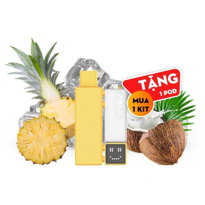 正品悦刻乐高积木RELX Creator菠萝椰子水口味Pineapple Colada(大容量18000口）