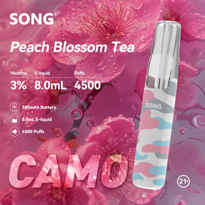 正品崧鸭嘴兽 Song Camo Series A36迷彩杆身一次性电子烟4500口-多口味可选 - 图片 14