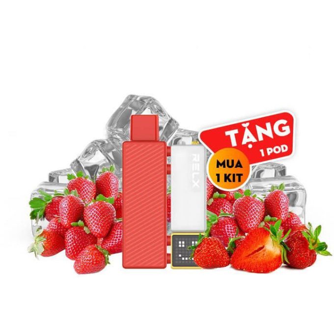 正品悦刻乐高积木RELX Creator草莓口味Strawberry (大容量18000口）