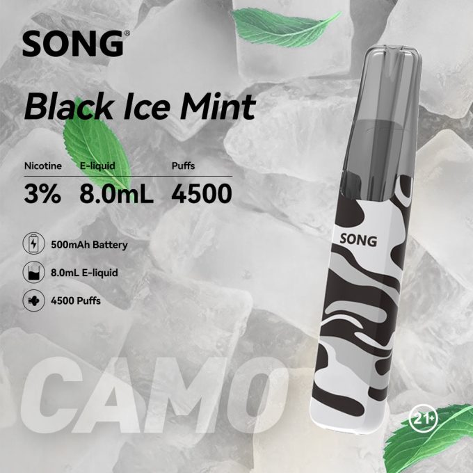 正品崧鸭嘴兽 Song Camo Series A36迷彩杆身一次性电子烟4500口-多口味可选 - 图片 9