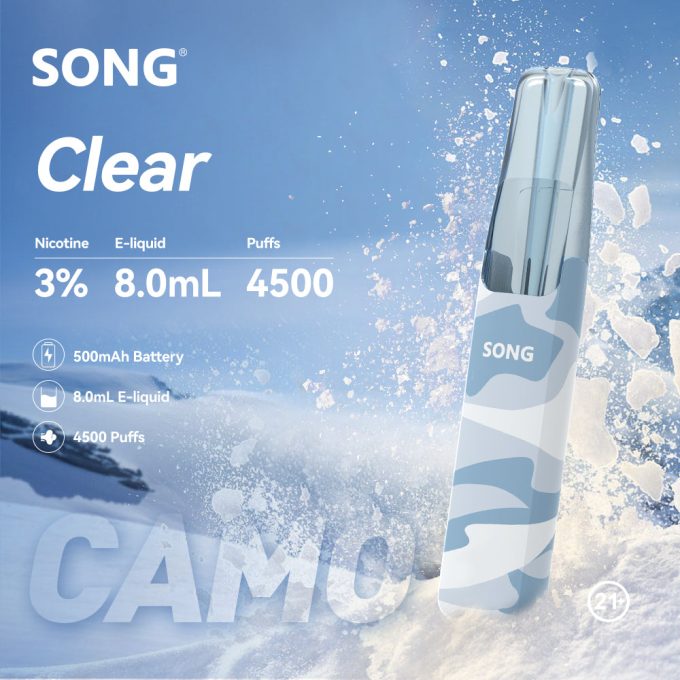 正品崧鸭嘴兽 Song Camo Series A36迷彩杆身一次性电子烟4500口-多口味可选 - 图片 15