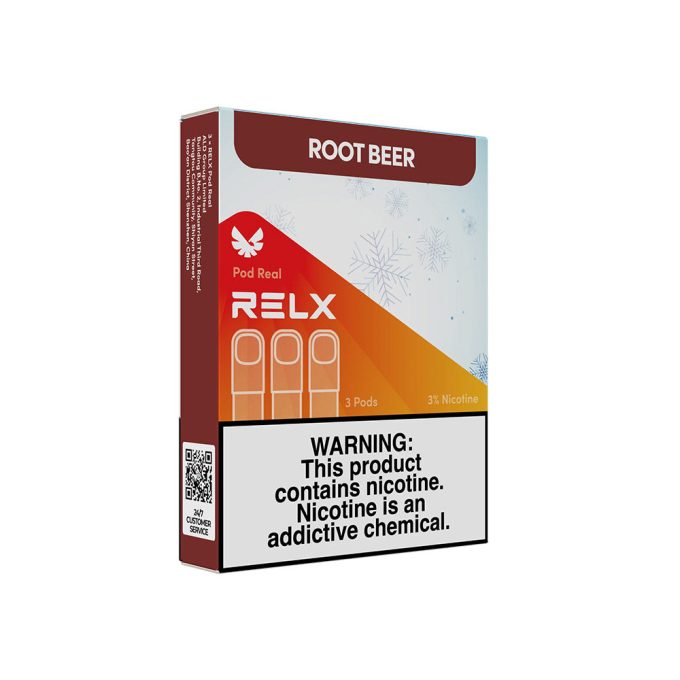 正品悦刻Relx五代外贸弹Pod Real 根啤(Root Beer)口味-三颗装