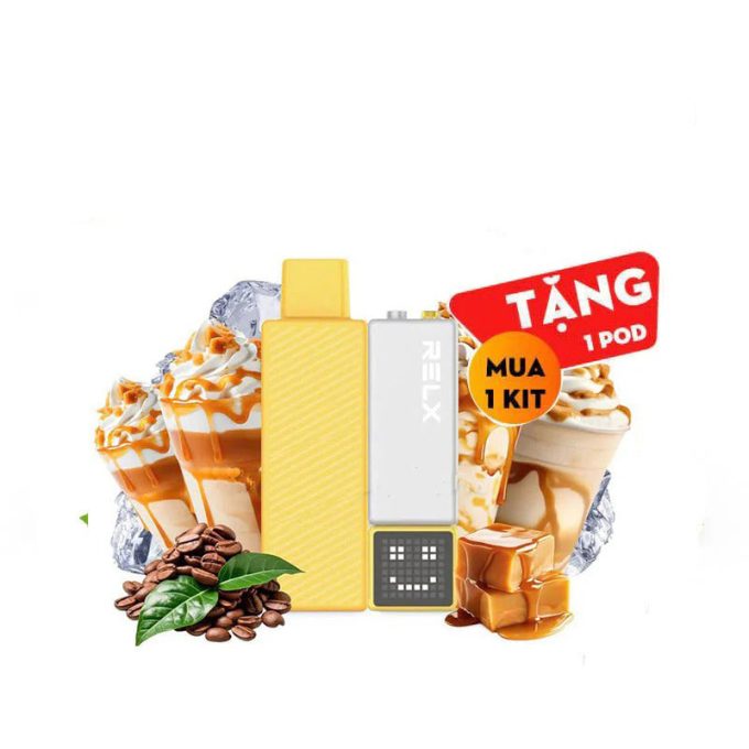 正品悦刻乐高积木RELX Creator焦糖咖啡口味Salty Caramel Coffee(大容量18000口)