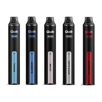 泰国版 Quik 经典一次性电子烟小黑条5000口-多口味可选